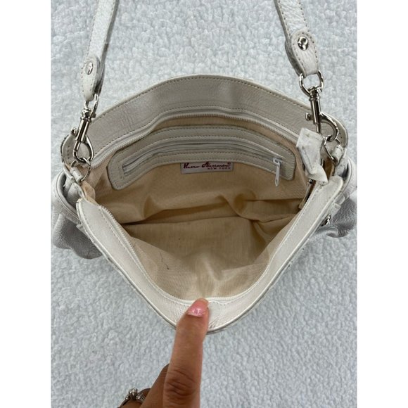 Pietro Alessandro Womens Shoulder Bag White Crocodile Skin Detachable Strap S - Picture 3 of 10